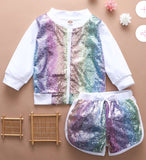 Rainbow Sequin Set