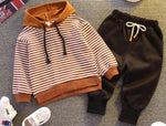 Striped Hoodie and Sweatpants