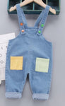 Colorful Denim Overalls