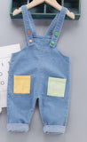 Colorful Denim Overalls