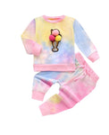 Tie Dye Puff Ice Cream Set